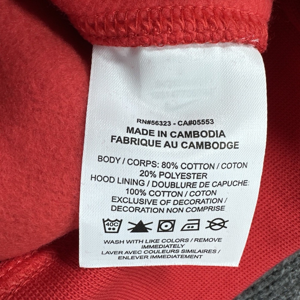 Nike Sportswear Club Fleece University Red Hoodie Men's Sz S (BV2654 657) - Picture 16 of 16